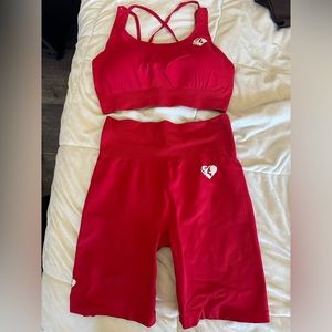 Women’s Best Power Seamless Red Set